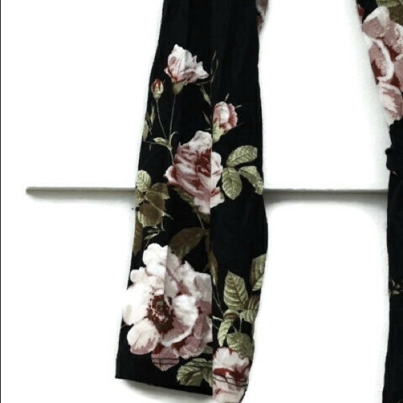 Angel Floral Open Front Cardigan Sweater Shirt - Picture 5 of 6